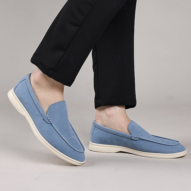 Loafers – Slip-On Faux Casual Blue Men's Light Breathable