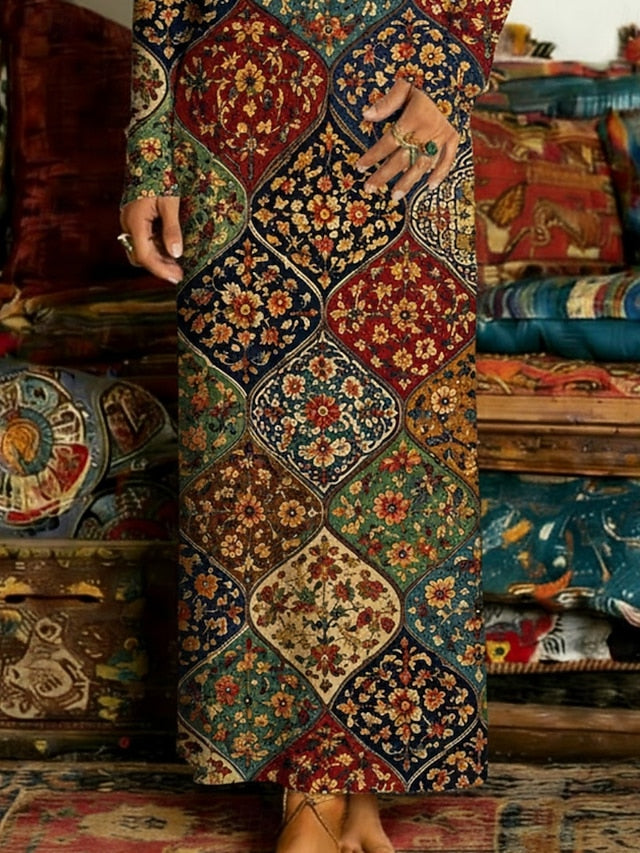 Women's Long Dress Maxi Dress Vintage Dress Casual Dress