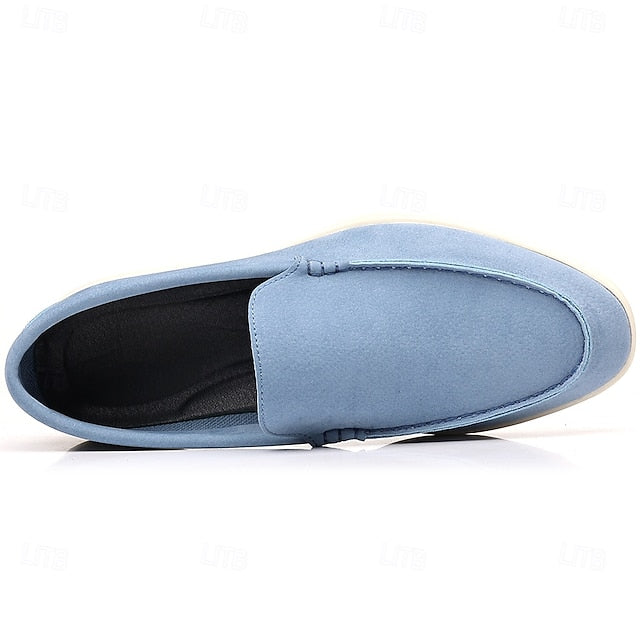Loafers – Slip-On Faux Casual Blue Men's Light Breathable