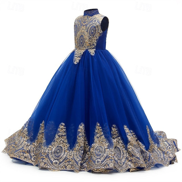 Kid's Dress Evening Flower Gown Girl Formal Girls'
