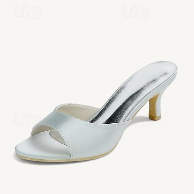Toe Open Heel Shoes Women's Wedding Sandals Kitten