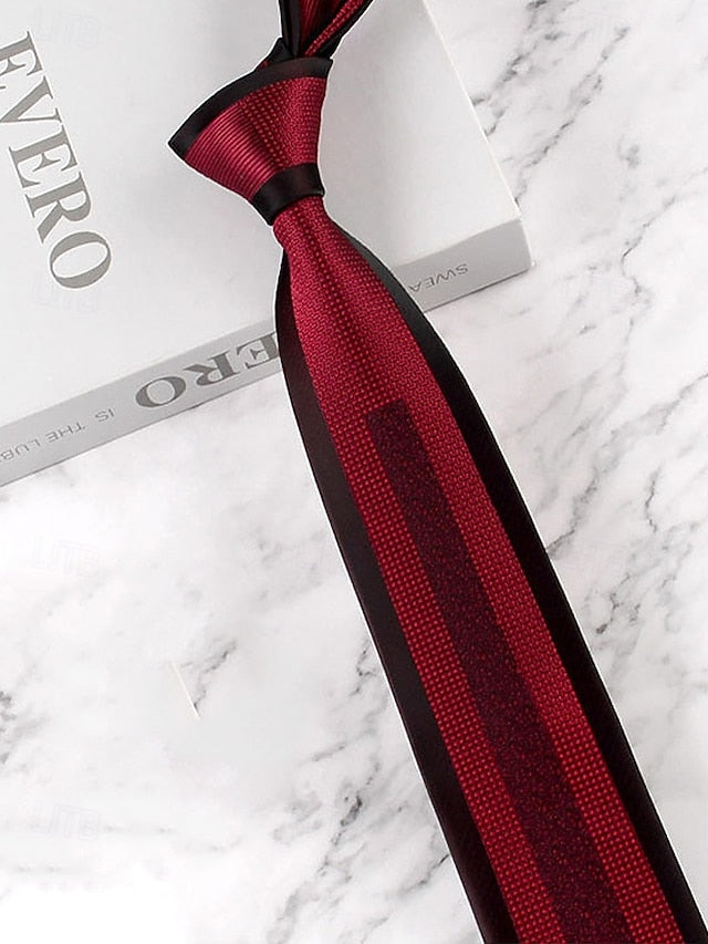 with Classic Necktie Men's Polyester Pattern