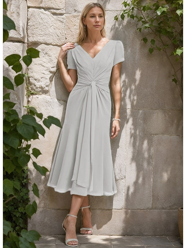 Bride Formal A-Line Wedding of Elegant Mother Dress Guest the