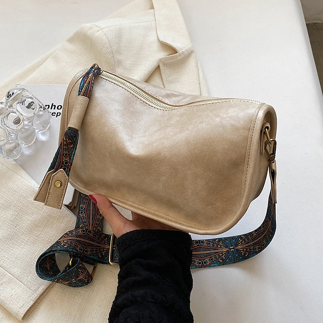 Handbag PU with Bohemian Vintage Women's Leather – Strap