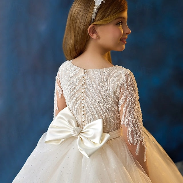 Kids Flower Girls' Communion First Dress Party Girl