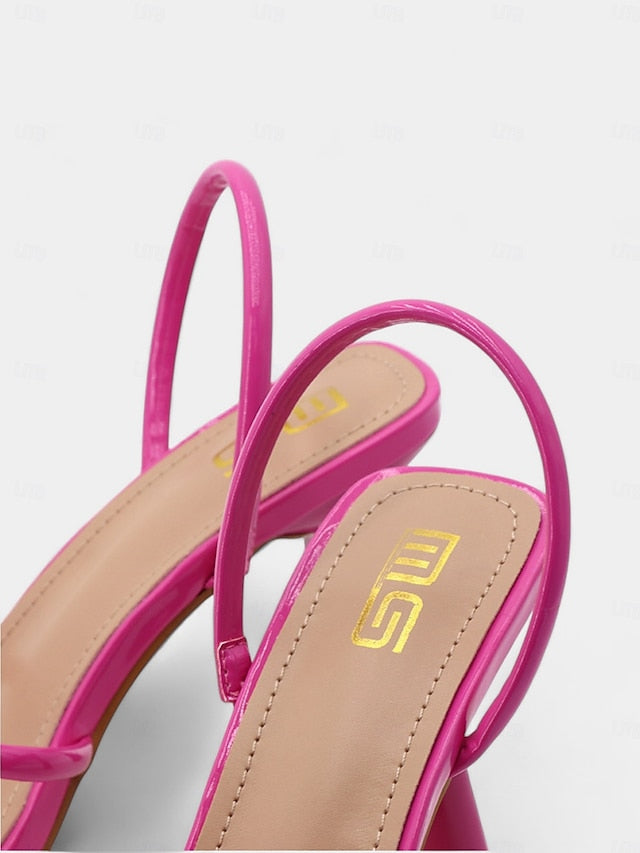 Square Beige Strappy – Toe with Design Sandals Heeled