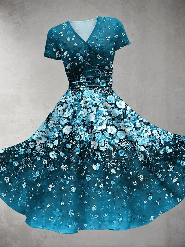 Women's Midi Dress Summer Dress Fit And Flare Dress Party