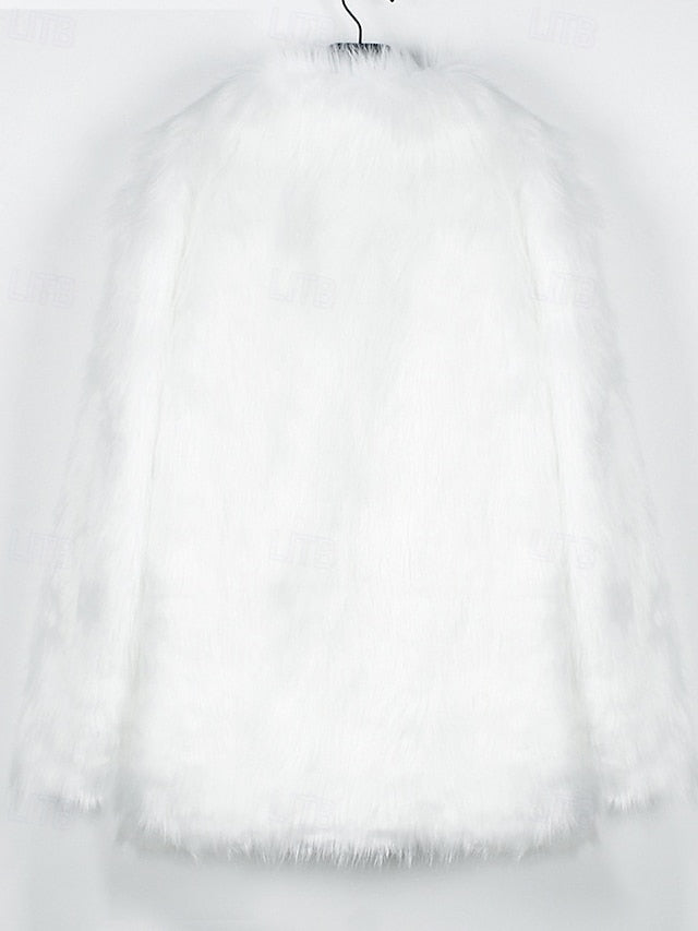 Furs Comfortable Faux Women's Fur Warm Coat