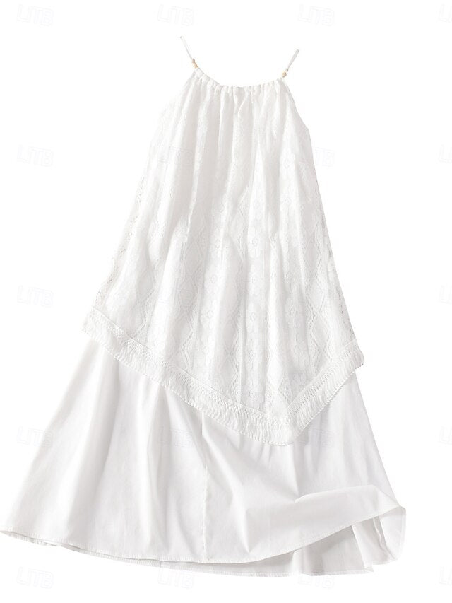 Women's Midi Dress A Line Dress Slip Dress Off The Shoulder