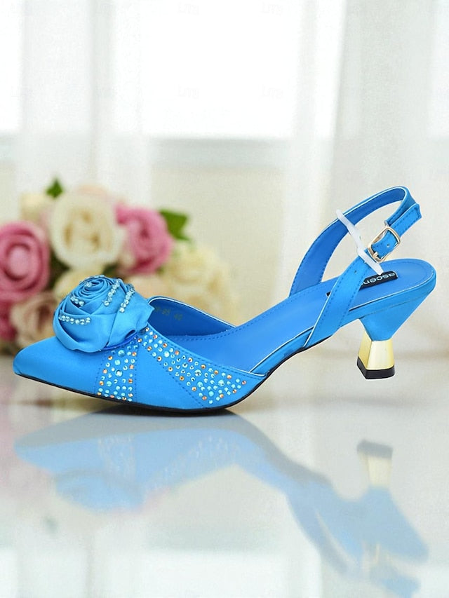 and Clutch - Gold Heels Set Matching Slingback Women's