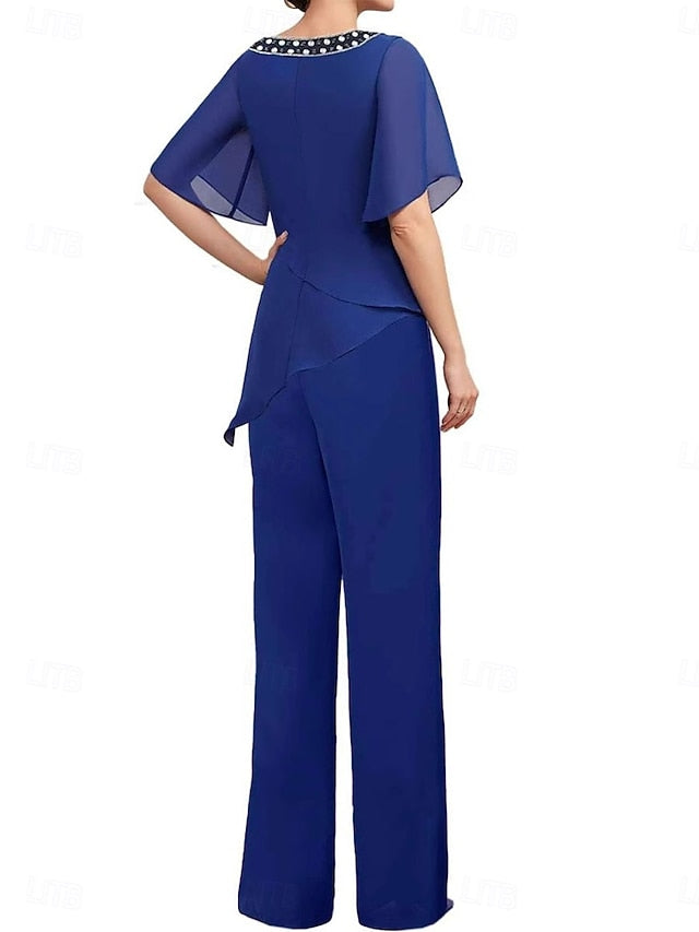 Pantsuit Elegant Wedding of the Dress Mother Guest Bride Simple
