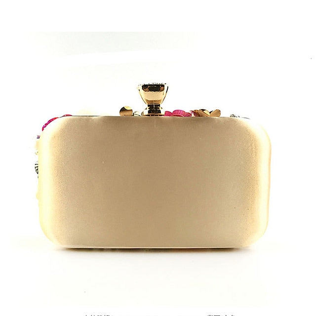 Flower Clutch – Evening Women's Floral Embellished 3D