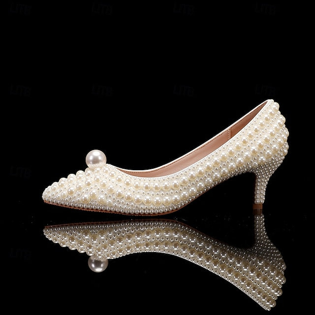 Women's Wedding White Shoes Dress Party