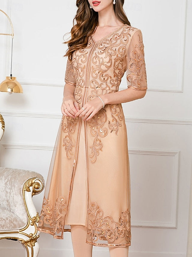 Wedding the Chinese Bride Mother Dress of Elegant Guest