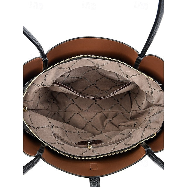 Leder Grün Tasche Tote Faux Damen