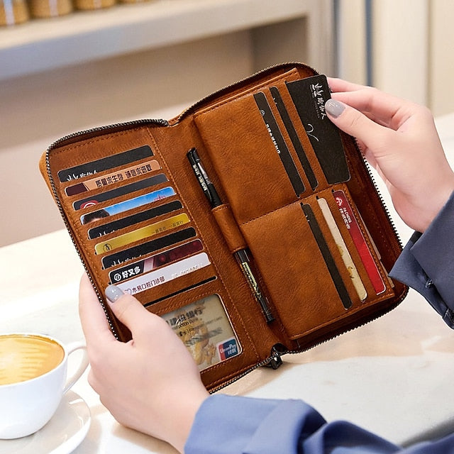 Phone Wallet Women's Leather Bag Mobile Daily PU Outdoor