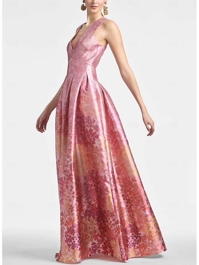 Formal Evening Dress Gown Wedding A-Line High Beach Split