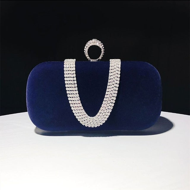 Bag Evening Wristlet Velvet Clutch Bags Women's
