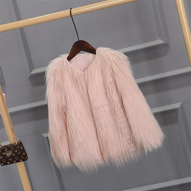 Warm Patchwork Faux Elegant Fur Coat Women's Breathable