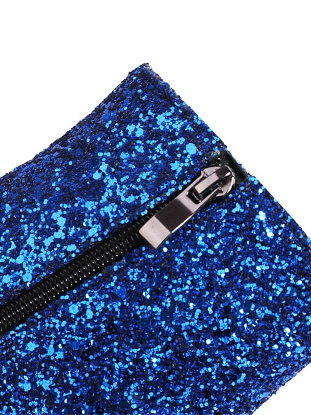 Red – High Women's Boots Heel Ankle Sparkly Glitter