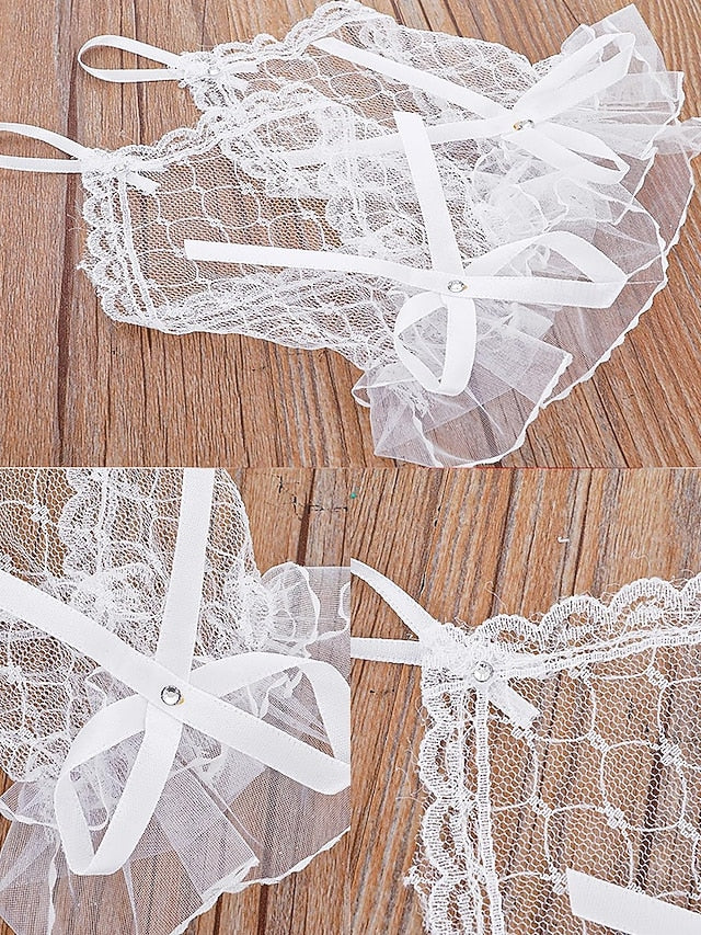 Elegant – Gloves Bridal Fingerless Wedding White Lace