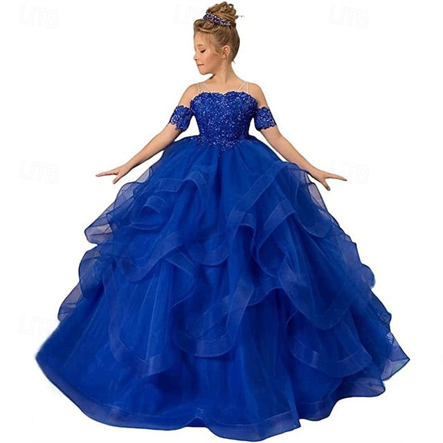 Girls' Princess Flower Dress Kid's Girl