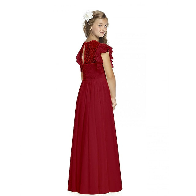 Wedding Party Flower Girl Girls' Dress Performance