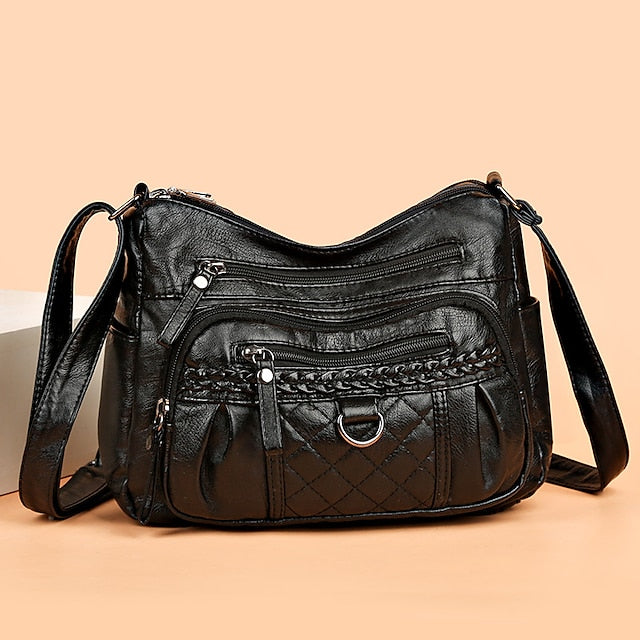 Sac à bandoulière en cuir PU pour femme