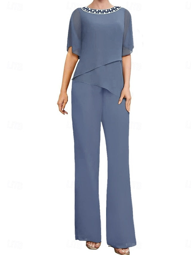 Pantsuit Elegant Wedding of the Dress Mother Guest Bride Simple