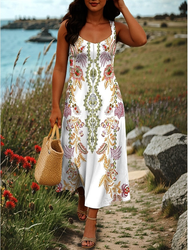 Women's Maxi Dress A Line Dress Off The Shoulder Dress