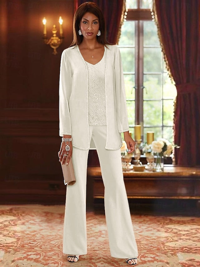 of Pantsuit Bride the Wedding Beach Piece 3 Formal Mother