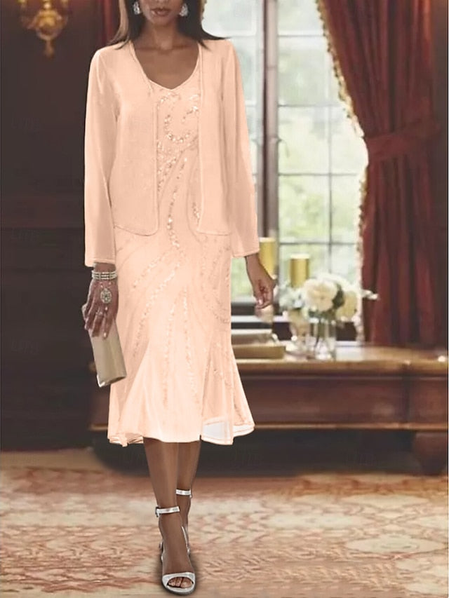 Wedding Bride Dress Beach Formal Mermaid Two of the Mother Piece