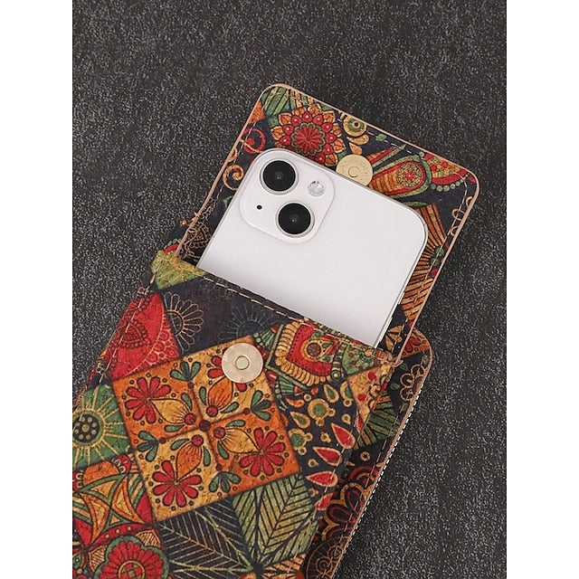 Women’s Boho Vintage Bag with Adjustable Crossbody Phone