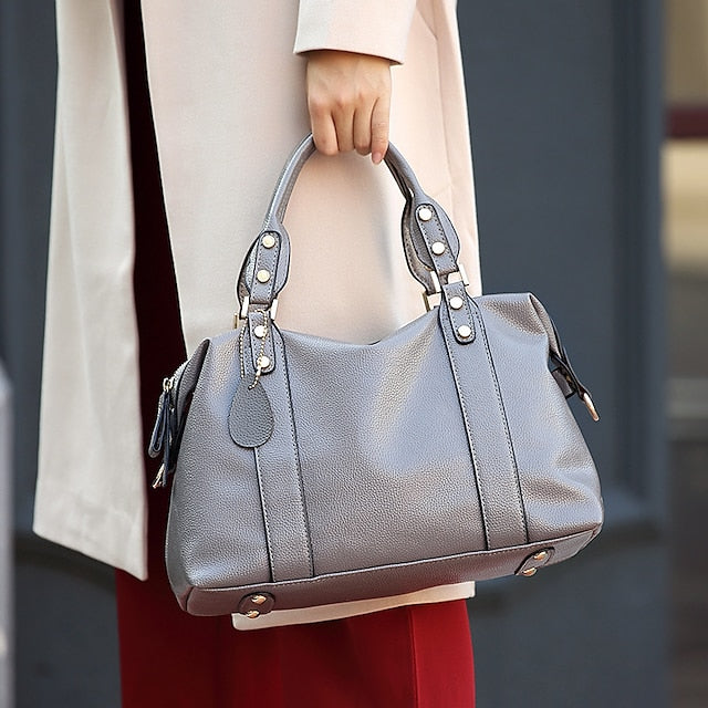 Sac à main en PU pour femme, bandoulière, Boston