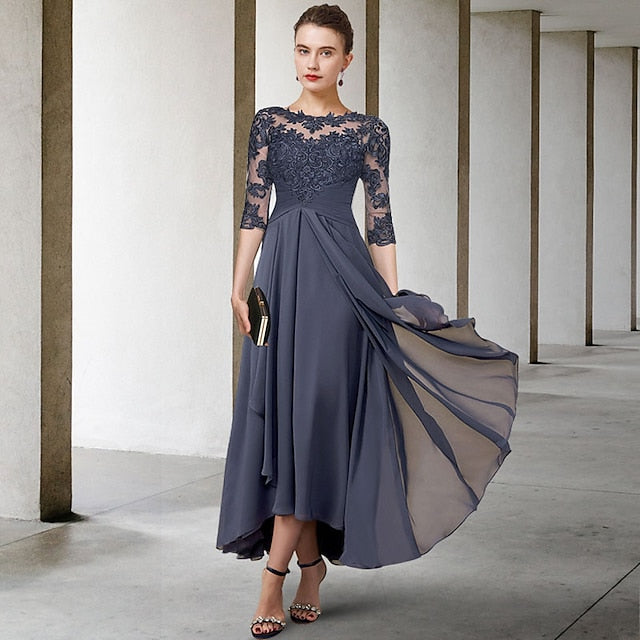 A-Line of Bride Plus Elegant Size Guest the Mother Dress Wedding
