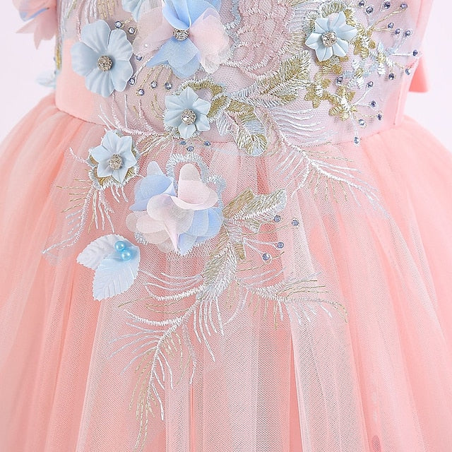 Party Girls' Girl Kids Flower Dress