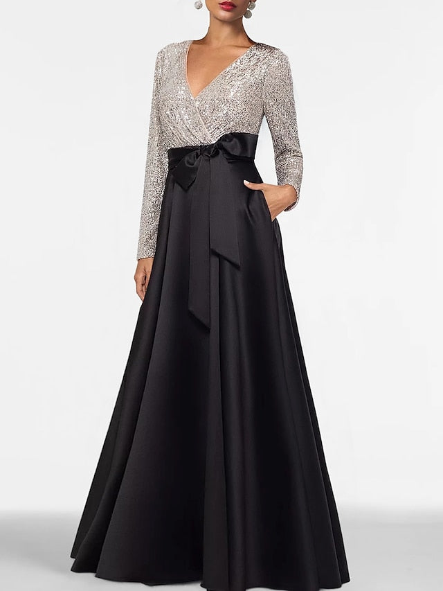 Length Dress Formal Elegant Long Gown A-Line Floor Evening
