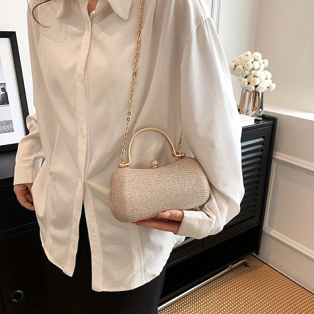 Sac à main en cuir pour femme, pochette de soirée en PU