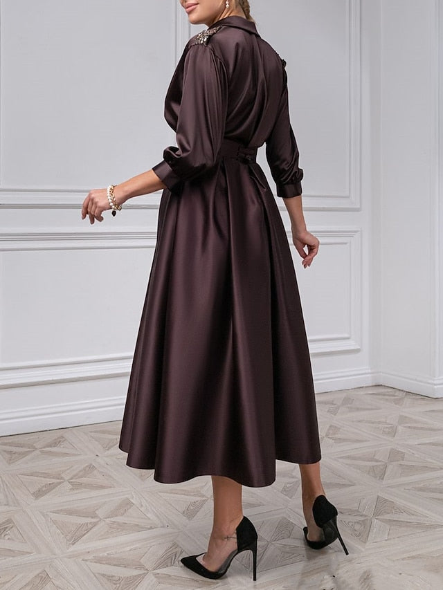 Tuxedo Dresses Dress A-Line Guest Wedding Elegant Cocktail