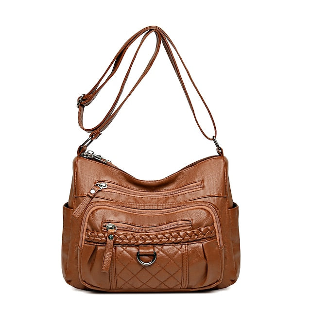 Sac à bandoulière en cuir PU pour femme