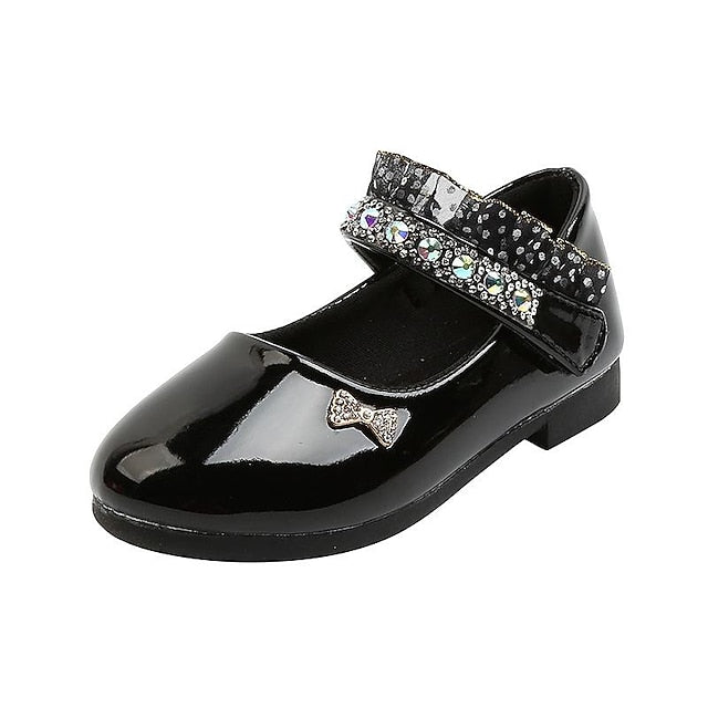 Mary Water Girls' Daily Jane PU Dress Lolita Flats Shoes