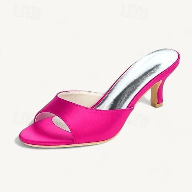 Toe Open Heel Shoes Women's Wedding Sandals Kitten