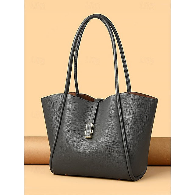 Leder Grün Tasche Tote Faux Damen
