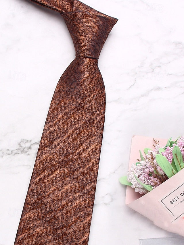 Men's – Polyester Herringbone Tie Stylish Christmas