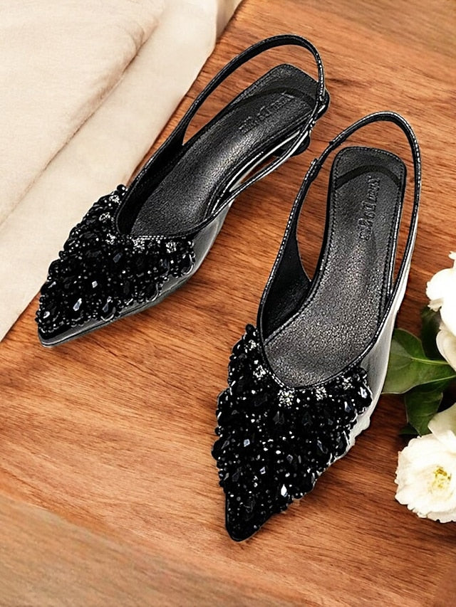 with Women Shoes for Slingback Wedding Ivory Beaded Detail -