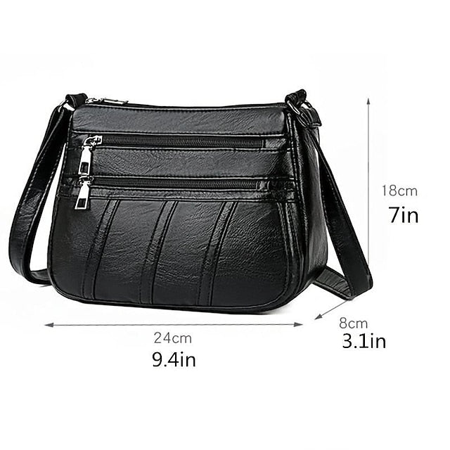 Crossbody Black Stylish Women's Bag – Faux Leather