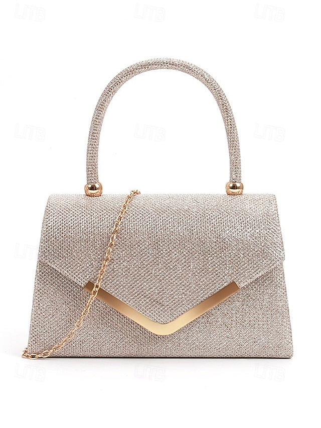 Strap Chain Glitter Evening – Bag with Women's Clutch