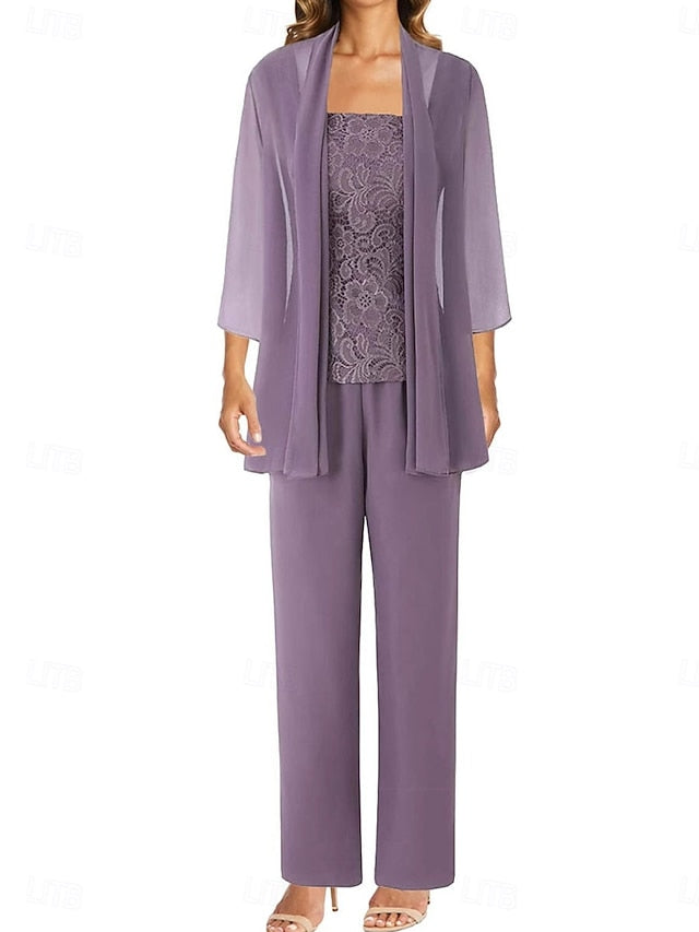 of Mother Bride Guest Dress Pantsuit Elegant Simple Wedding the