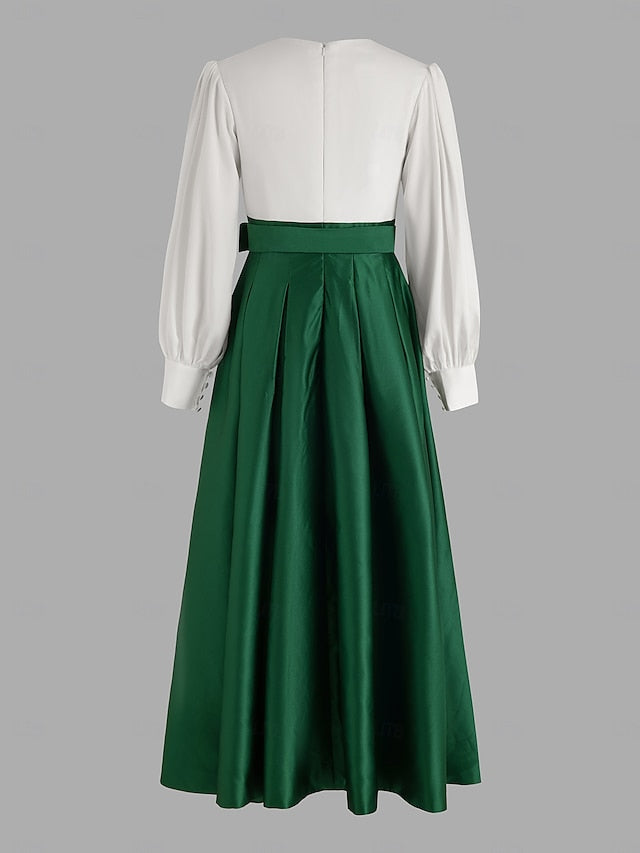 Wedding High Formal Guest Gown Floor Dress A-Line Evening Split