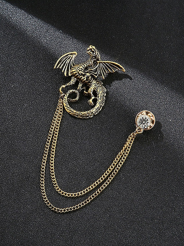 Brooch Deer Men's Lapel Pin Christmas with